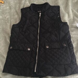 Puffer vest kidpik black girls size Large